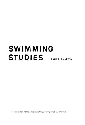 کتاب Swimming Studies نسخه کامل