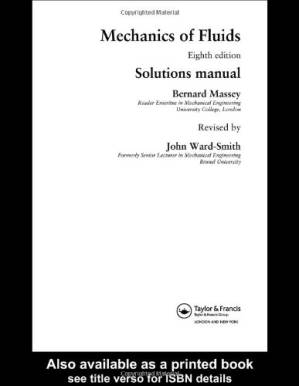 کتاب Mechanics of Fluids. Solutions Manual نسخه کامل
