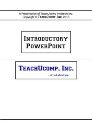 کتاب TeachUcomp. Introductory PowerPoint نسخه کامل