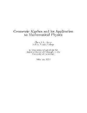 کتاب Geometric algebra and its application to mathematical physics نسخه کامل