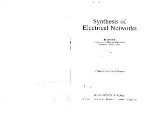 کتاب Synthesis of electrical networks نسخه کامل