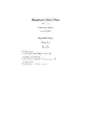 کتاب Hamilton’s Ricci Flow نسخه کامل