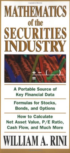 کتاب Mathematics of the Securities Industry نسخه کامل
