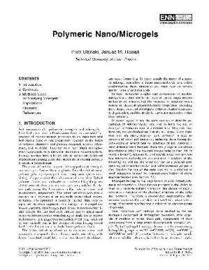 کتاب Polymeric Nano/Microgels نسخه کامل