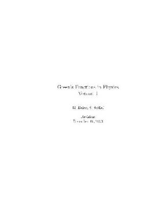کتاب Green’s functions in physics نسخه کامل