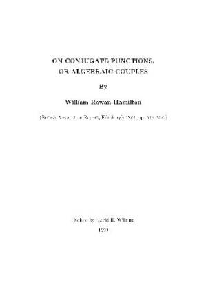 کتاب On Conjugate Functions, or Algebraic Couples نسخه کامل
