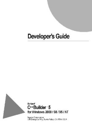 کتاب Developer’s Guide. C++Builder 5 for Windows 2000 / 98 / 95 / NT نسخه کامل