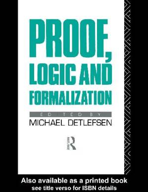 کتاب Proof, Logic and Formalization نسخه کامل