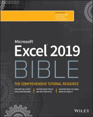کتاب Excel 2019 bible نسخه کامل