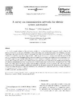 کتاب A survey on communication networks for electric system automation نسخه کامل