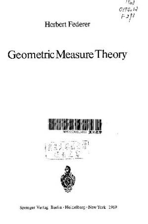 کتاب Geometric Measure Theory نسخه کامل