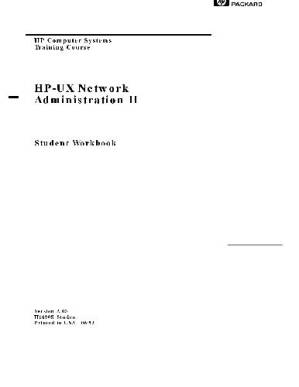 کتاب HP-UX System and Network Administration II. Student Workbook نسخه کامل