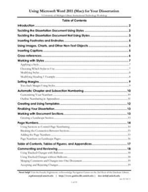 کتاب Using Microsoft Word 2011 (Mac) for Your Dissertation نسخه کامل