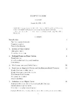 کتاب Elliptic curves and algebraic geometry. Math679 U Michigan notes نسخه کامل